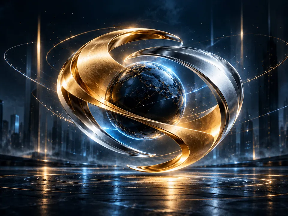 金银对冲：金银两色的环绕着一颗星球